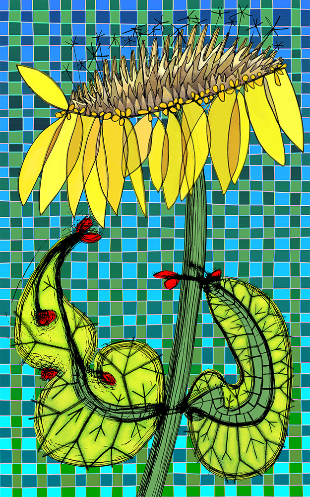 SL2660 Sunflower with Pattern P